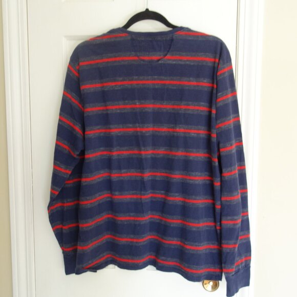 JACK SPADE Warren Street New York Blue Gray Red Stripe T-Shirt – Mens XL - Picture 7 of 7